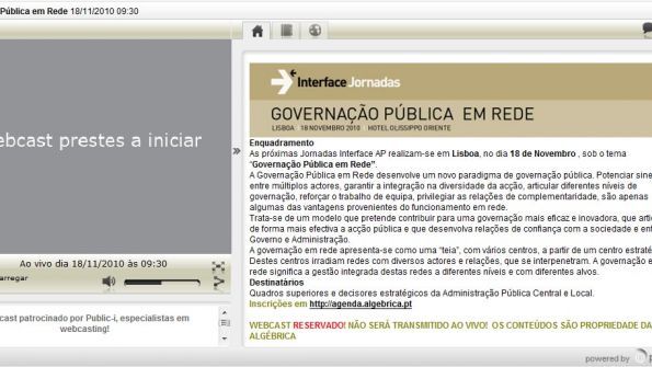 Public-i, especialistas em webcasting