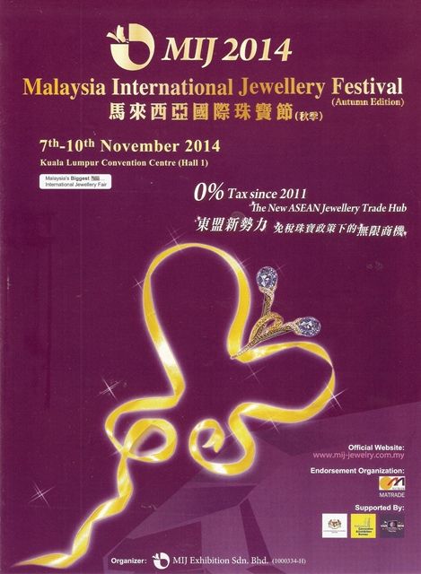 22nd Malaysia International Jewellery Festival -Autumn Edition noviembre 2015