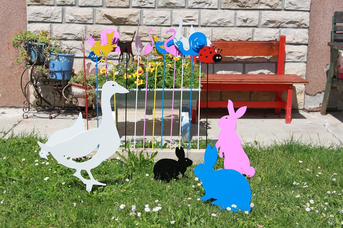Decorazioni da giardino in metallo: decorazioni da giardino in ... Decorazione Terrazzo Giardino