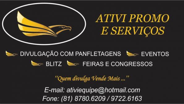 ATIVI PROMO(FEIRAS ,EVENTOS,CONGRESSOS,PAP)