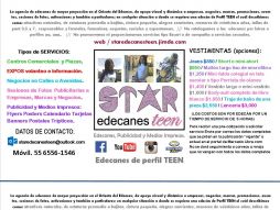 Edecanes de perfil teen