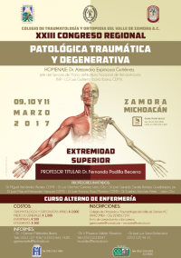 Congreso Regional Patológica, Traumática y Degenerativa 2017