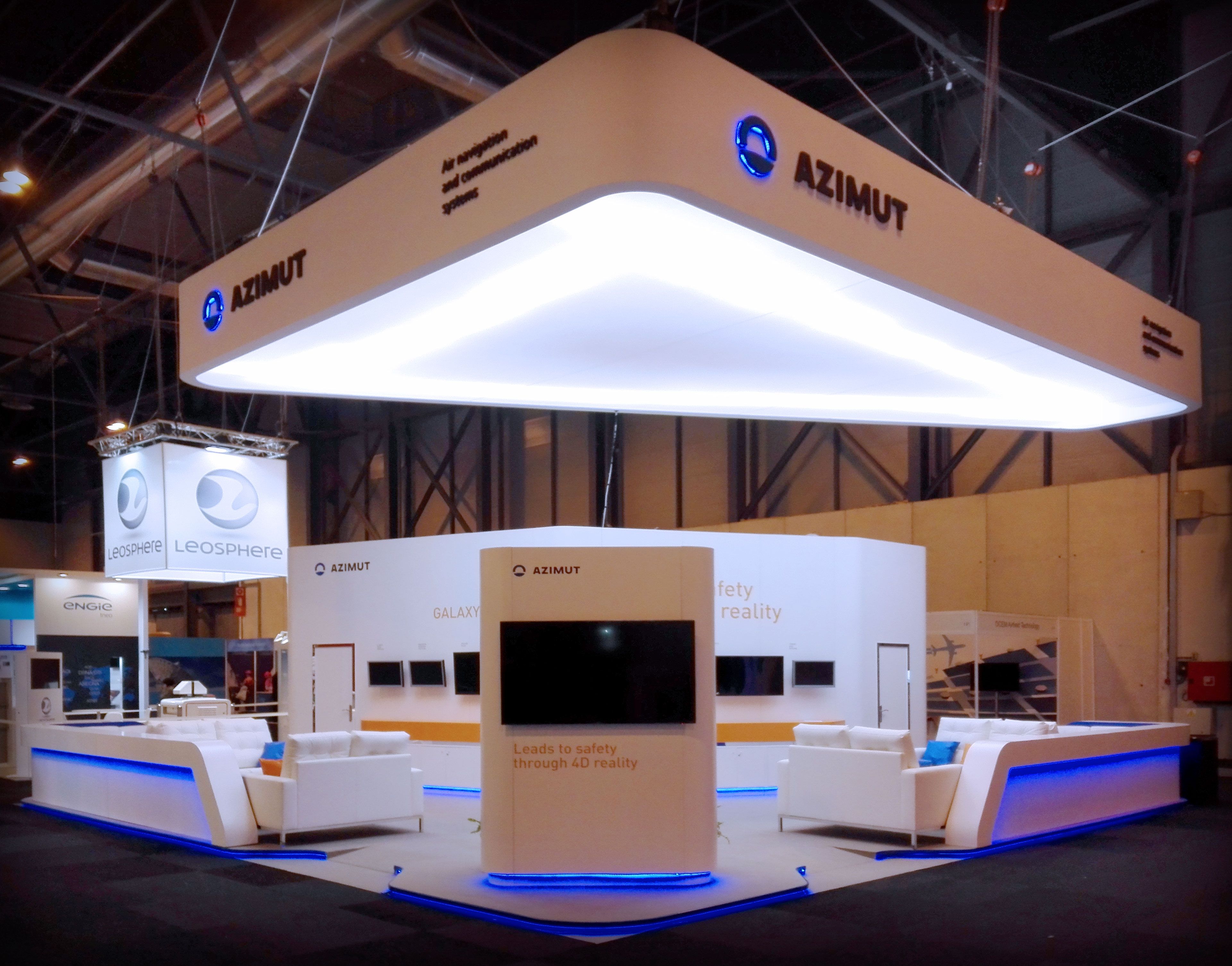 Grupo ALC built the booth of the exhibitor Azimut and Tubitak at World