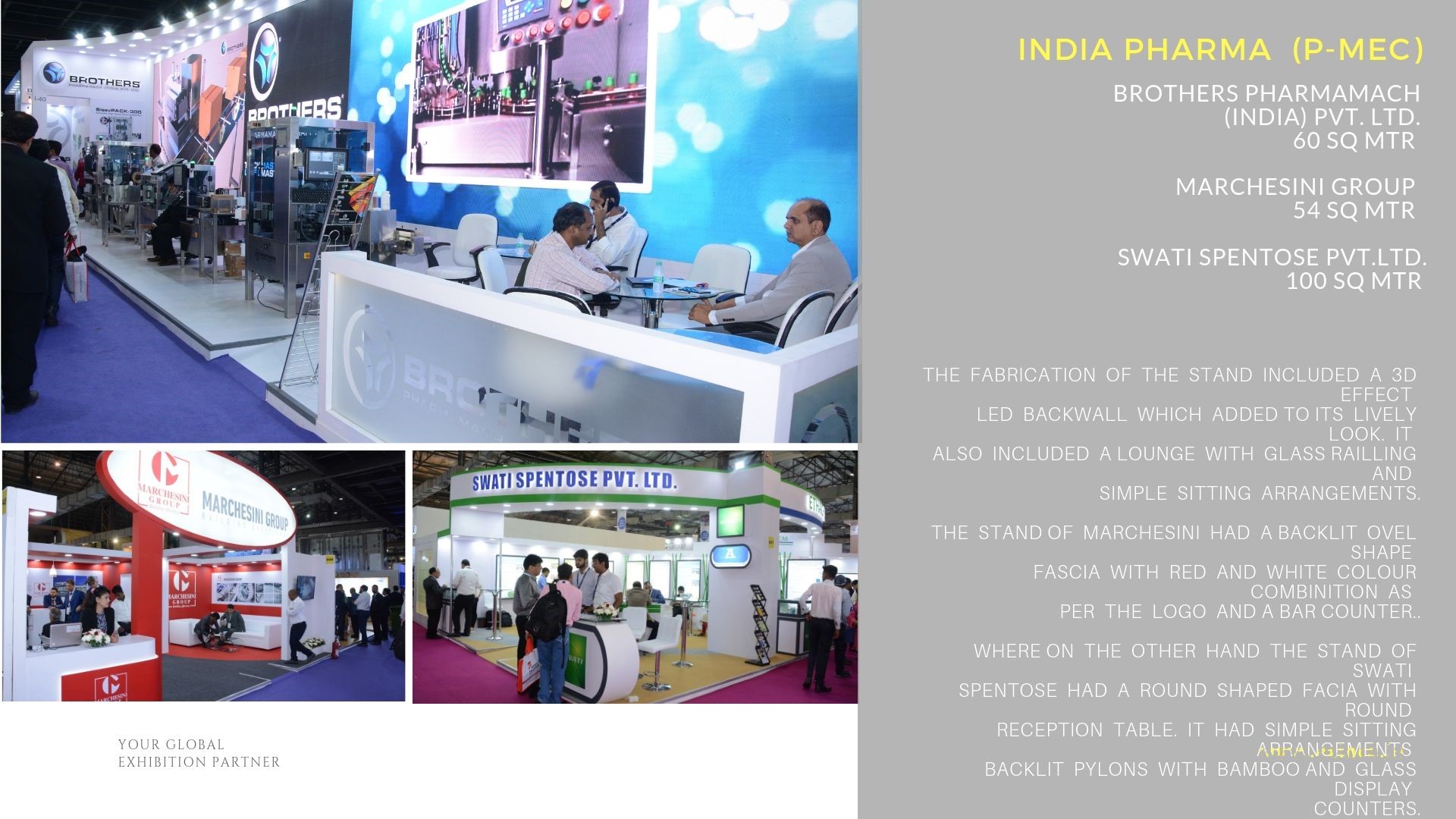 EXINCO Creations India PVT LTD Stands, Opiniones de clientes y Servicios